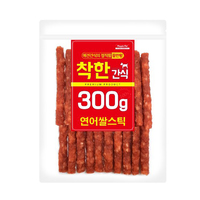 착한간식 연어쌀스틱 300g 강아지간식